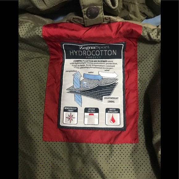 ERMENEGILDO ZEGNA KHAKI CARGO COAT - Picture 6 of 8